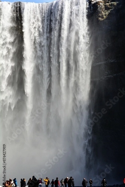 Obraz falls at night