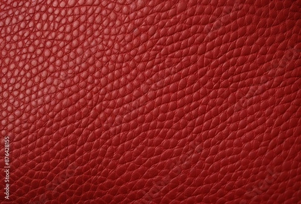 Obraz Red leather texture or leather background for design with copy space for text or image.