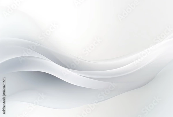 Obraz abstract white background with smooth lines. Vector illustration for your design