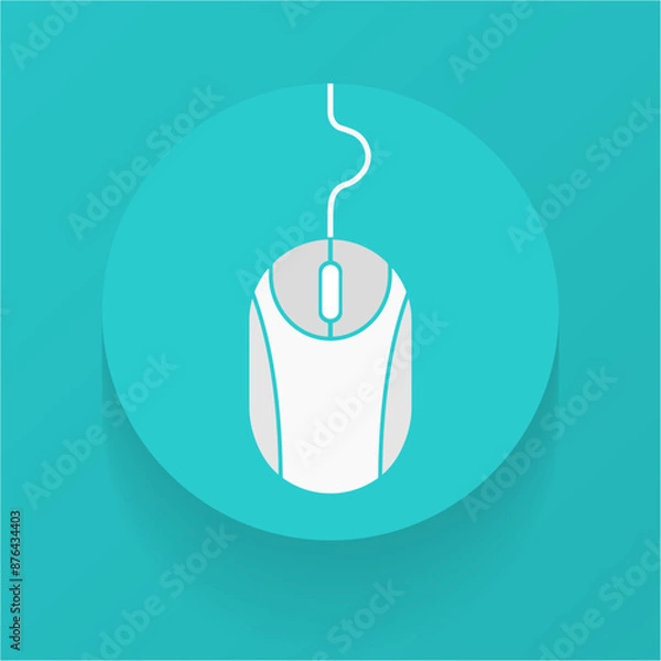 Obraz Mouse click cursor logo. Hand Cursor. Click icon. Mouse pointer set. Arrow cursor. Vector illustration