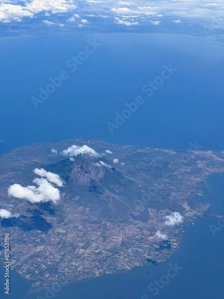 Obraz clouds covered mountain