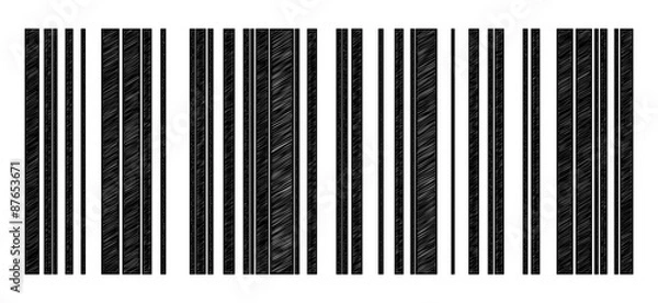 Fototapeta Scribble Barcode Marketing Konzept