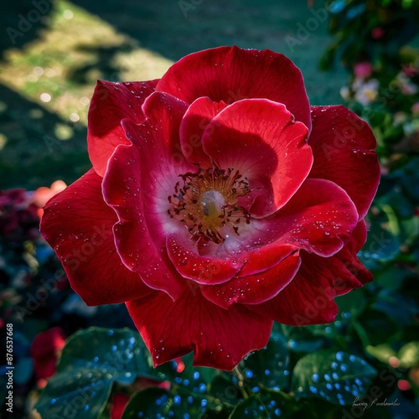 Obraz red poppy flower