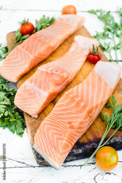 Obraz Raw salmon