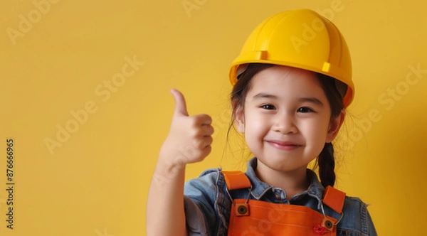 Fototapeta child with helmet