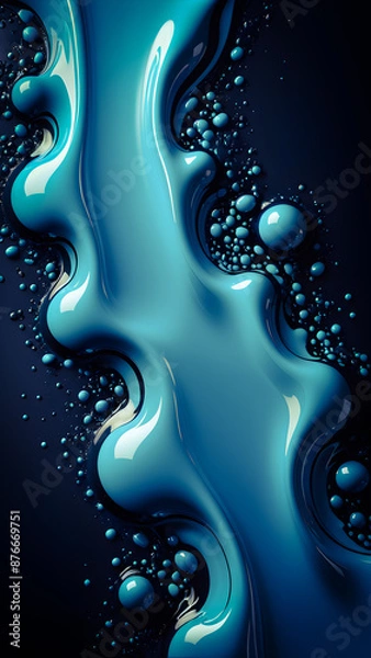Obraz Ai generated image of liquid texture