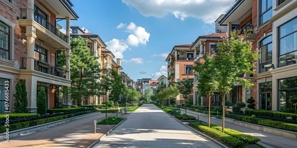 Obraz Unique residential complex blends traditional and contemporary architecture with surrealism and pragmatism. Concept Architecture, Residential Design, Contemporary Style, Surrealism, Pragmatism