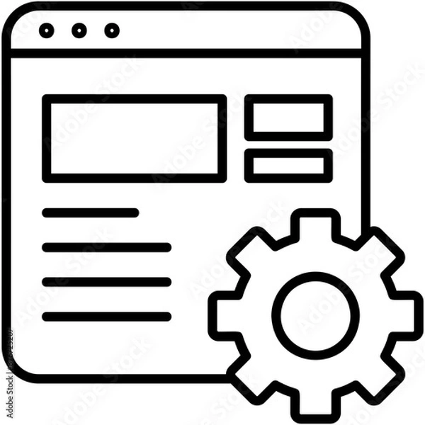 Fototapeta Setting Icon