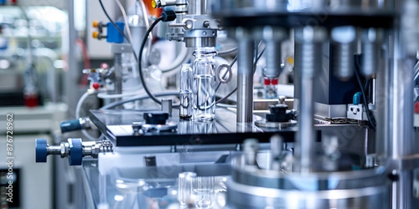 Fototapeta Precision in Action: The Role of Modern Machinery in Optimizing Production and Ensuring Quality in Industrial Manufacturing