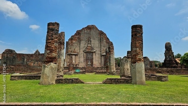 Obraz Watphrasriratana mahatad Lopburi ancient ruins of the ruins of the temple