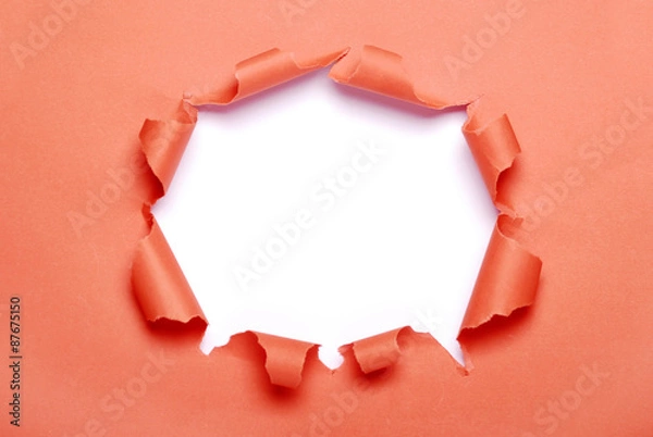 Fototapeta Torn paper with space for your message
