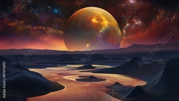 Fototapeta planet in space