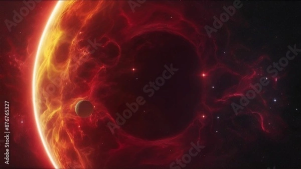 Fototapeta red planet earth