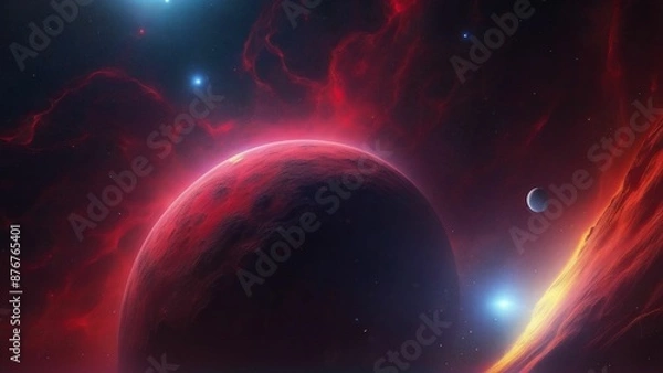 Fototapeta planet in space