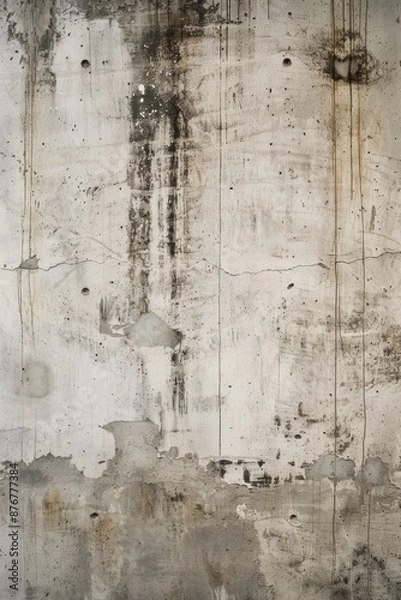 Fototapeta Weathered concrete wall and floor