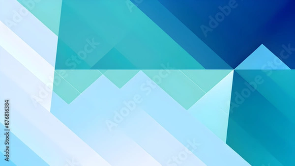 Obraz AI generated minimalist background with blue