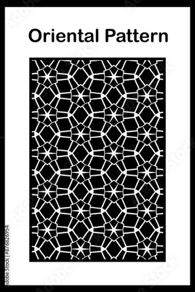 Fototapeta Oriental  pattern for fabric, wallpaper, flyer, business card. For use in graphics.