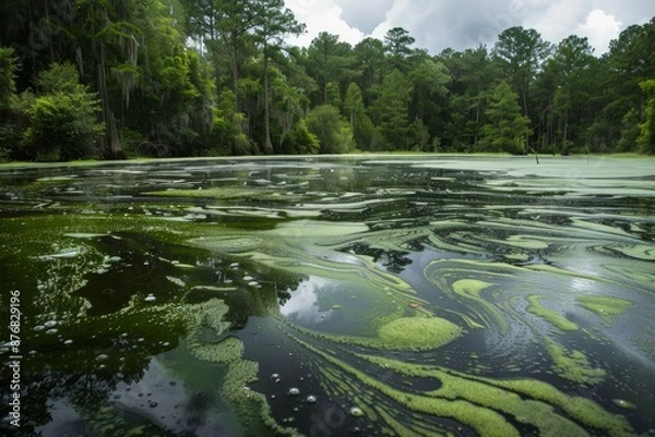 Fototapeta An algae bloom