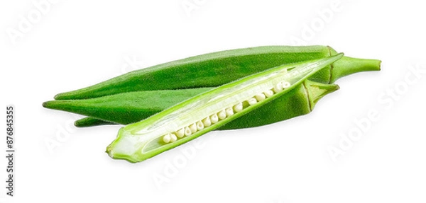 Fototapeta okras isolated on white background