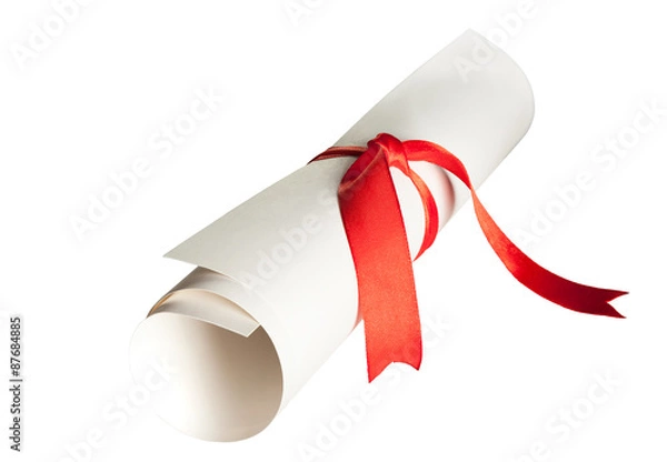 Fototapeta Diiploma roll