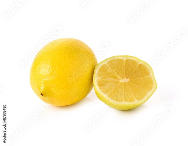 Obraz Lemon isolated on white background