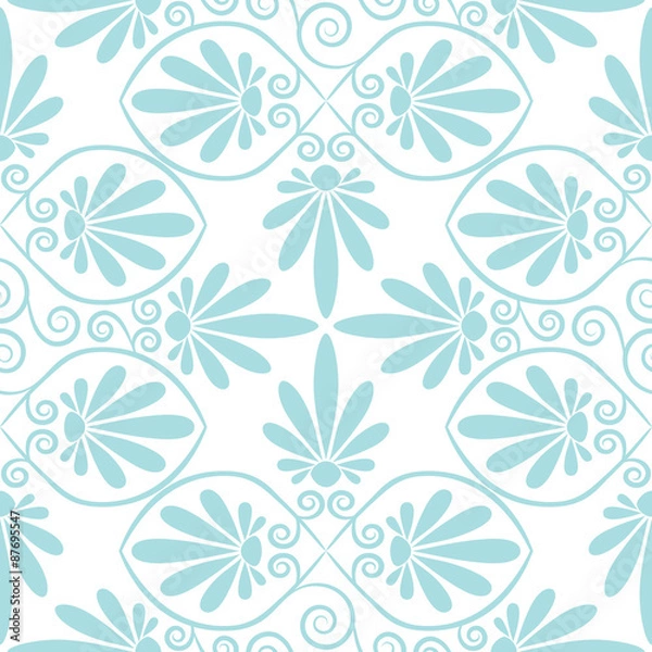 Fototapeta vector set seamless floral ornament