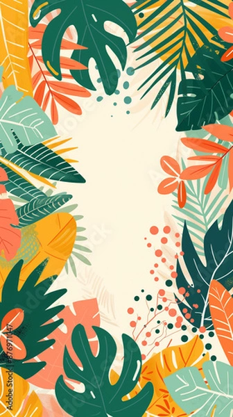 Fototapeta 南国柄の背景