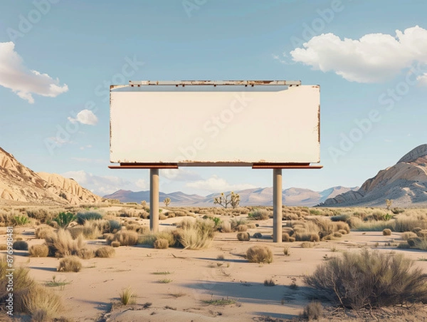Obraz a desert electronic display mockup