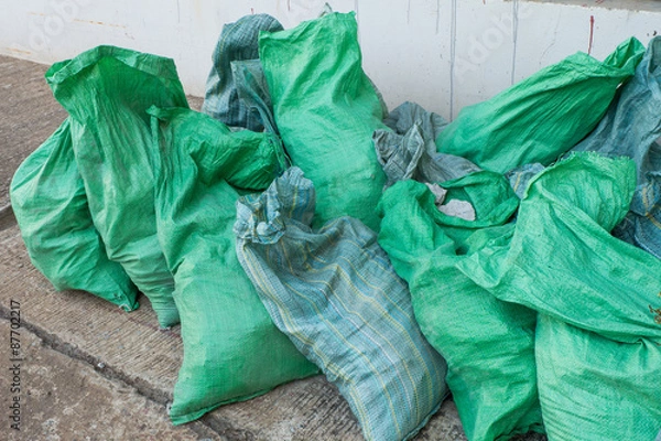 Fototapeta Garbage packages