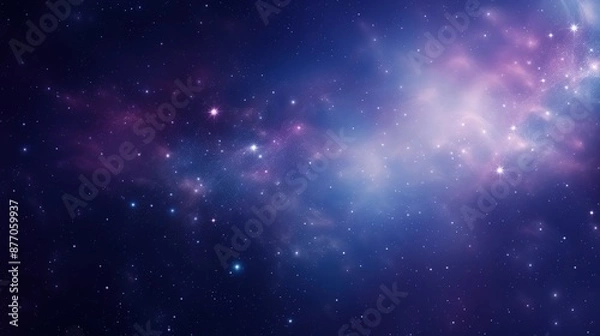 Fototapeta Abstract background of the night sky with stars and nebula