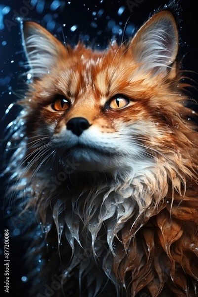 Fototapeta Fox HD wallpapers for iPhone and Android., generative IA