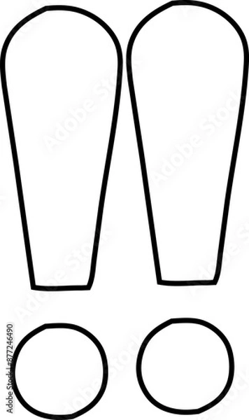 Fototapeta exclamation mark symbol
