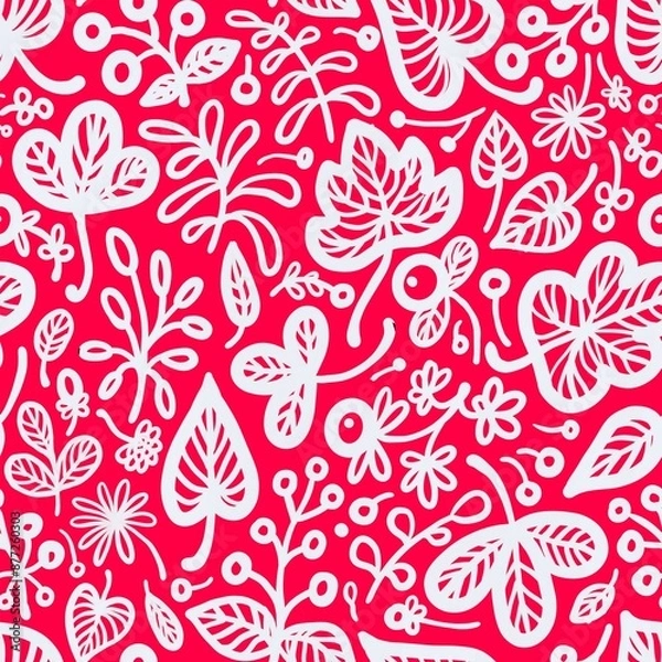 Fototapeta seamless floral pattern