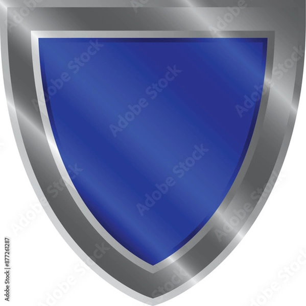 Obraz A Shiny Blue Shield