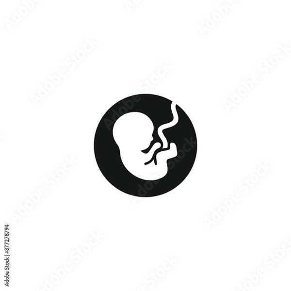 Obraz Fetus icon vector. EPS 10 editable vector