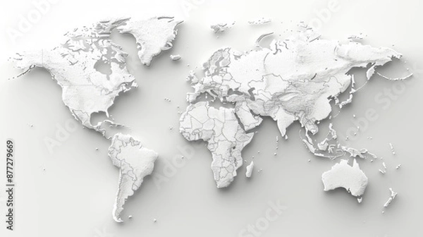 Fototapeta world map
