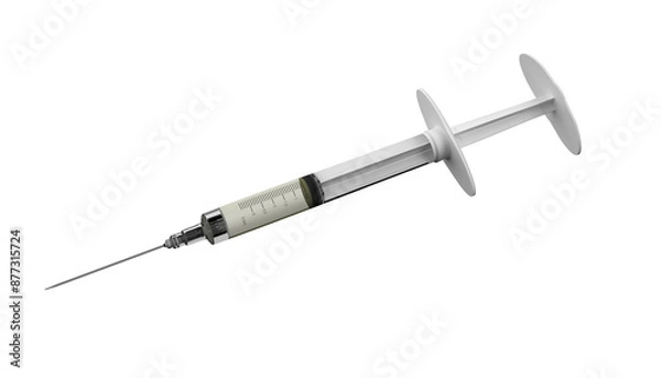 Obraz Intramuscular injection for arm vaccination, rendering 3d, 3d illustration