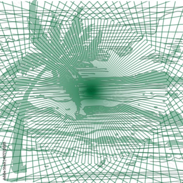 Obraz Abstract elements in light green color on isolated background