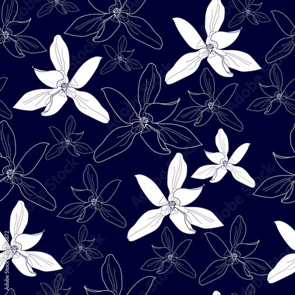 Fototapeta Floral seamless pattern