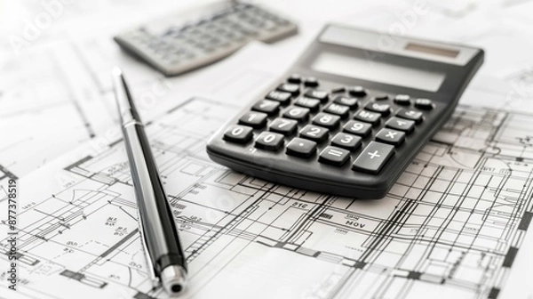 Fototapeta Detailed Cost Estimation Sheet