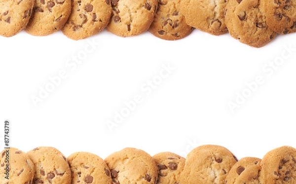 Fototapeta Borders made of cookies isolated