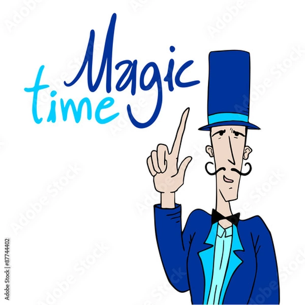 Fototapeta magic time message