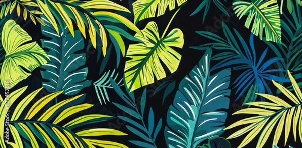 Obraz seamless pattern with leaves
