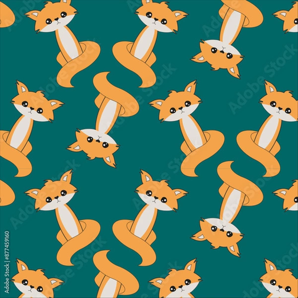 Fototapeta Fox print