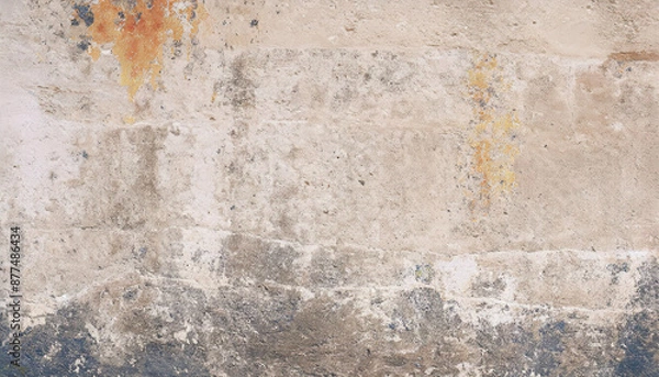 Fototapeta Concrete wall and floor of marble stone surface, Bloody background scary old bricks wall and concrete floor texture, Abstract illustration texture of grunge, dirt overlay or screen effect texture
