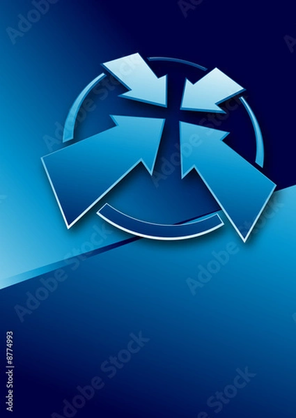 Fototapeta Blue navigation layout