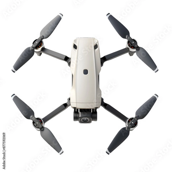 Fototapeta Professional Camera Drone isolated