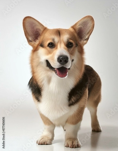 Obraz Welsh Corgi standing on a white background