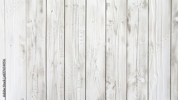 Fototapeta White Wood Surface with Light Patterns for Design Background