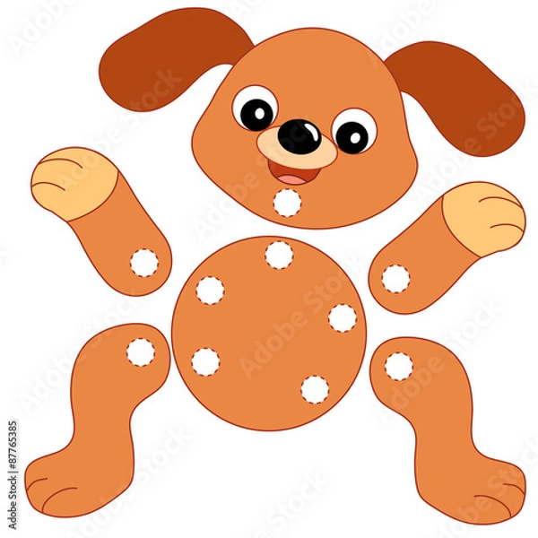 Fototapeta cane da costruire